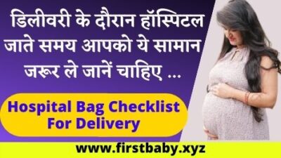 Hospital Bag Checklist for Delivery